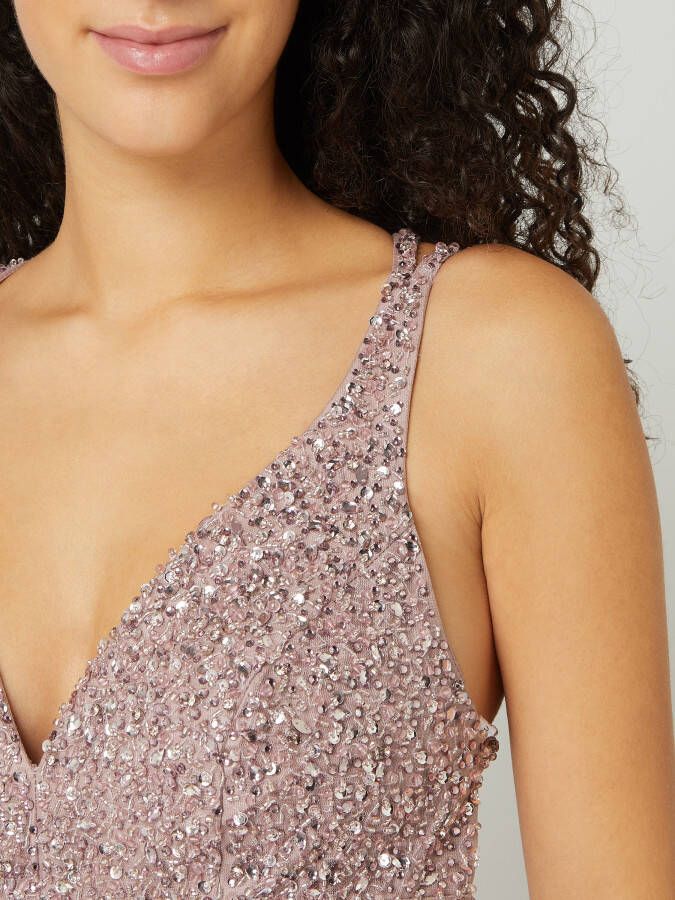 Unique Avondjurk van tule met strass-steentjes - Foto 2