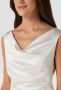 Vera Mont Elegante Satijnen Jurk met Plooien White Dames - Thumbnail 2