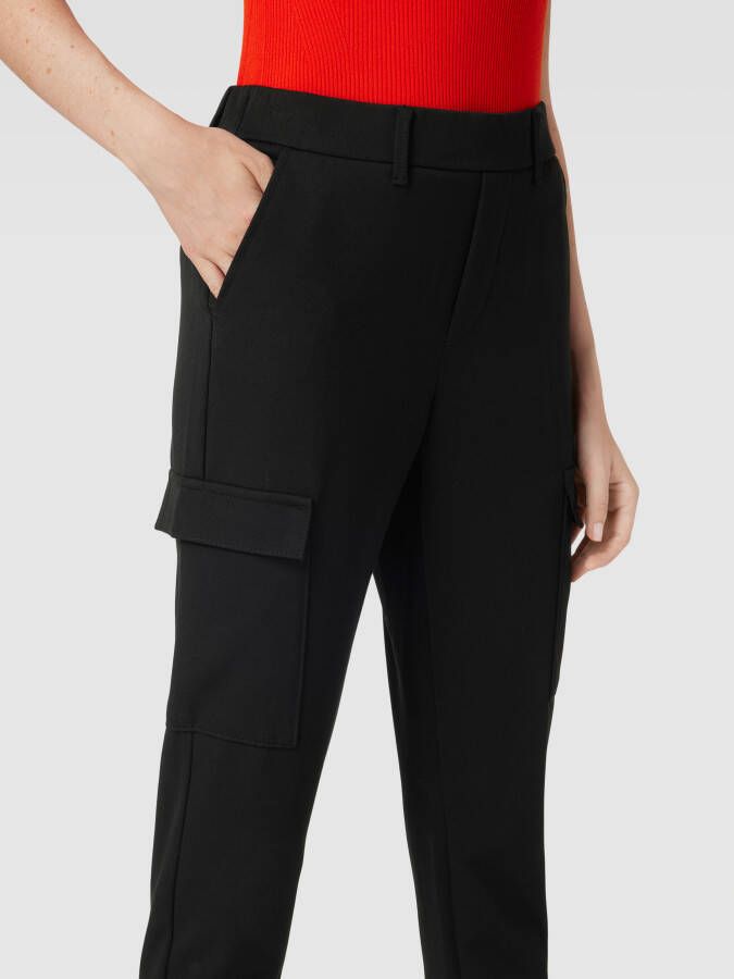 Vero moda maya zwarte high waist cargo pantalon 7 8e lengte - Foto 2