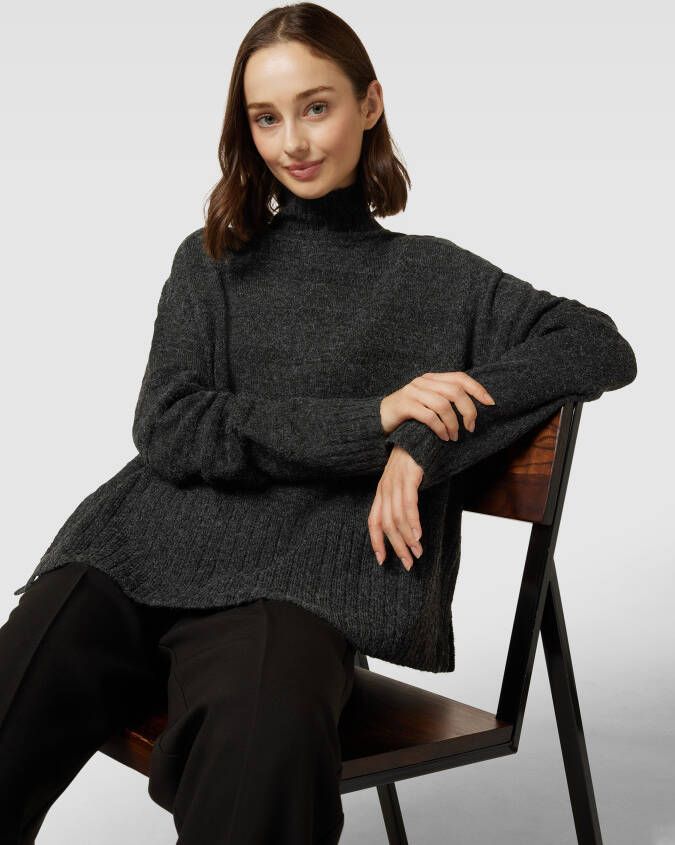 Vero Moda Gebreide pullover met opstaande kraag model 'Doffy' - Foto 2