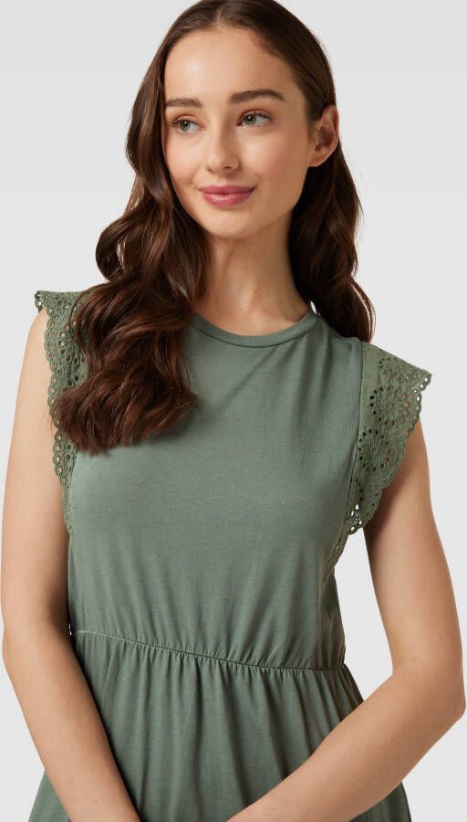 Vero Moda Mini-jurk met broderie anglaise model 'HOLLYN'