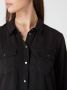 Vero moda soepele zwarte lyocell blouse jurk drukknopen - Thumbnail 2