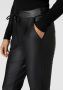 Vero Moda Imitatieleren broek VMEVA MR LOOSE STRING COATED PNT - Thumbnail 2