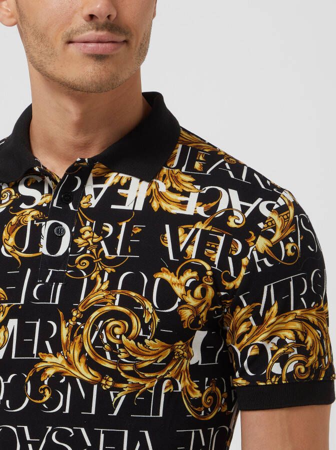 Versace Jeans Couture Poloshirt met ornamentdessin