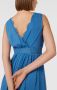 VILA semi-transparante maxi jurk VIRILLA van gerecycled polyester blauw - Thumbnail 7