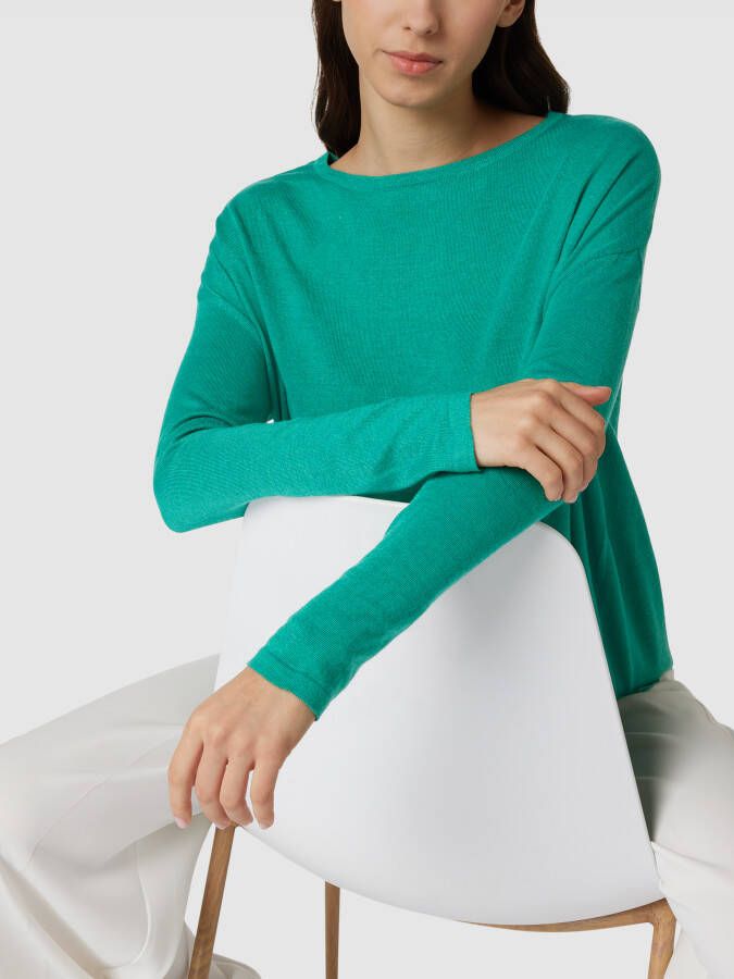 Vila Gebreide pullover met extra brede schouders model 'Viabella'