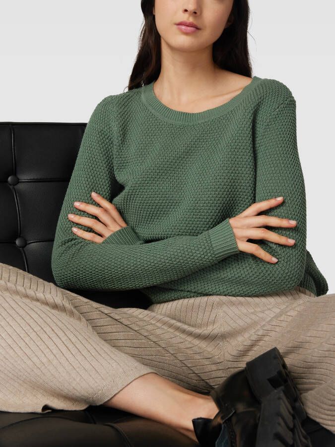 Vila Gebreide pullover met structuurmotief model 'Vidalo O-Neck'