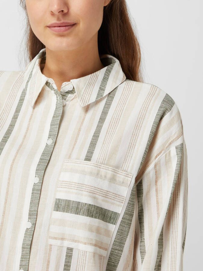Vila Lange blouse met linnen model 'Etni'