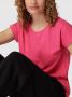 VILA T-shirt VIDREAMERS met biologisch katoen roze - Thumbnail 3