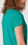 VILA T-shirt VIDREAMERS met biologisch katoen turquoise - Thumbnail 4