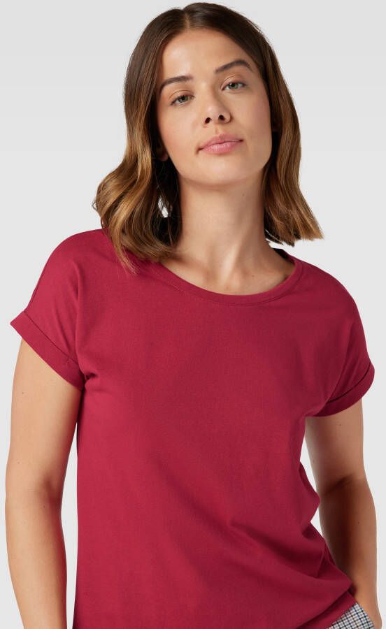 Vila T-shirt met vaste mouwomslagen model 'DREAMERS'