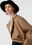 Weekend Max Mara Lange jas met scheerwol en strikceintuur model 'RESINA' - Thumbnail 2