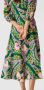 Weekend Max Mara Midi-jurk van pure zijde met all-over motief model 'JUPITER' - Thumbnail 2