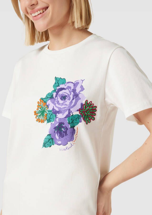 Weekend Max Mara T-shirt met pailletten model 'LUIS'