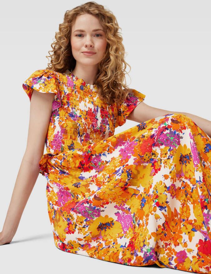 YAS Midi-jurk van viscose met all-over motief model 'Finna' - Foto 2