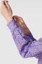 Y.A.S semi-transparante trapeze jurk YASHOLI met biologisch katoen lila - Thumbnail 8