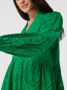 Y.A.S semi-transparante trapeze jurk YASHOLI met biologisch katoen groen - Thumbnail 4