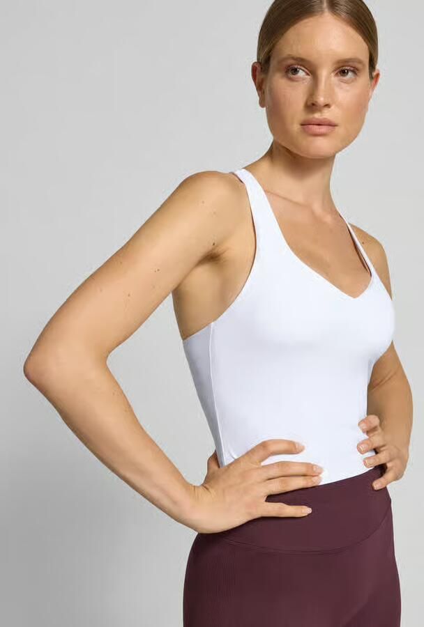 Fabletics Slim fit top met geïntegreerd bustier model 'Anywhere'