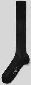 Falke Kniekousen met ribstructuur model 'Shadow'