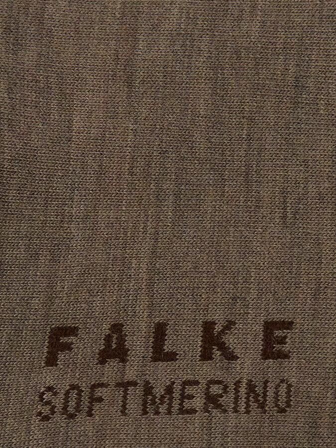 Falke Sokken met labelopschrift model 'SOFTMERINO'