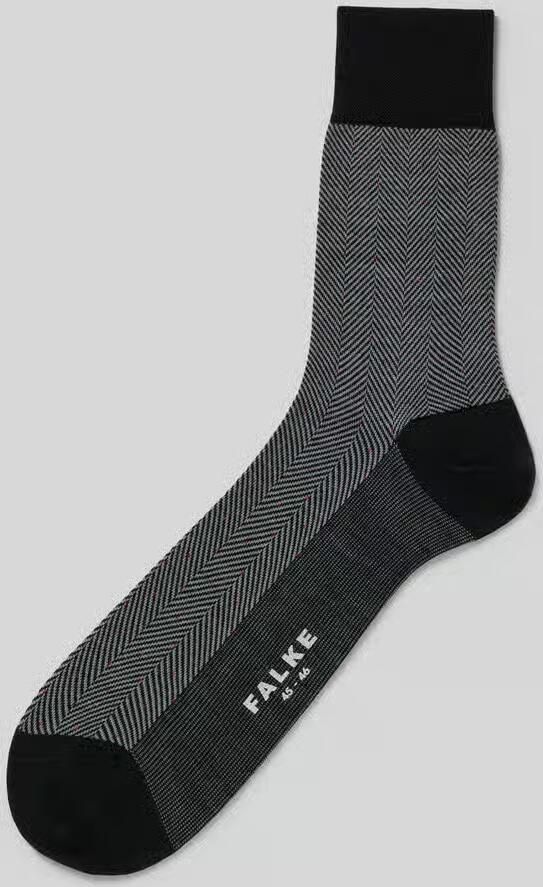 Falke Sokken van merinowolmix model 'Sensitive Herringbone'