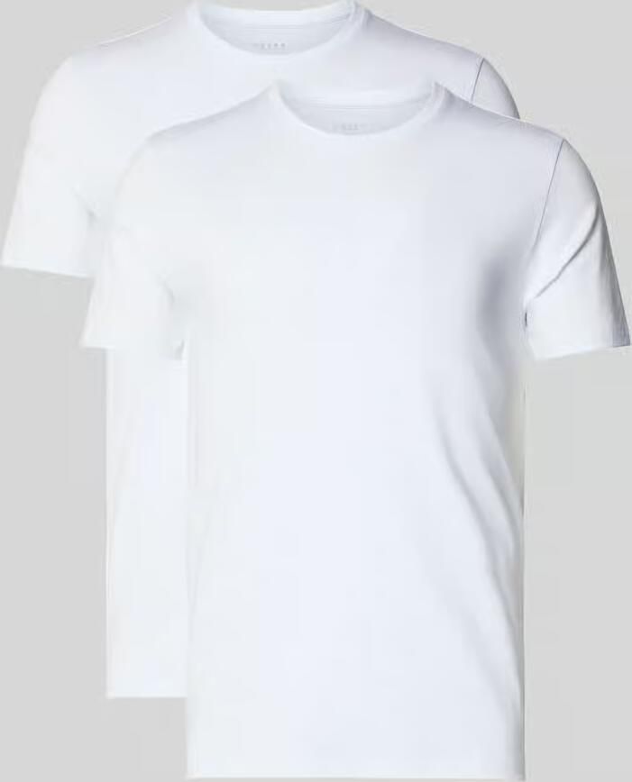 Falke Slim fit T-shirt met ronde hals model 'Daily Comfort'
