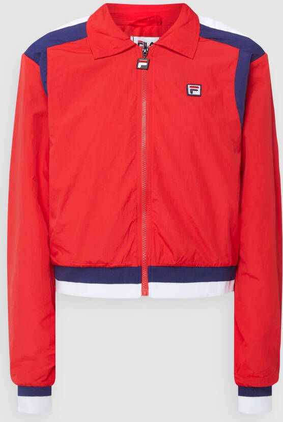 Fila Boxy fit trainingsjack met platte kraag model 'Zunyi'