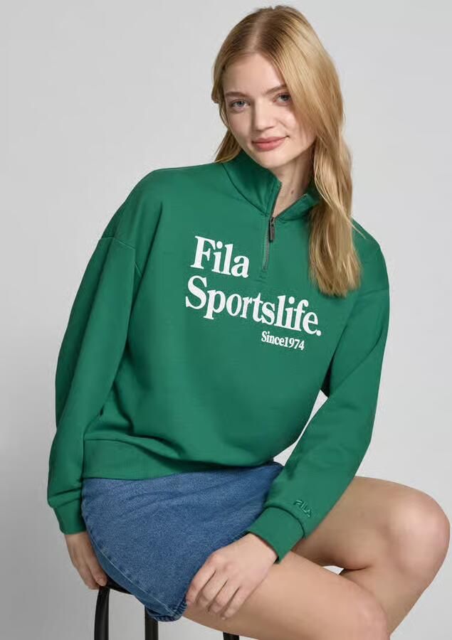 Fila Oversized sweatshirt met opstaande kraag model 'LACHY' - Foto 2