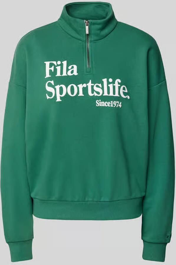 Fila Oversized sweatshirt met opstaande kraag model 'LACHY'