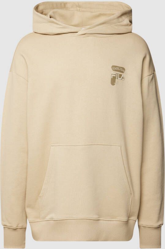 Fila Oversized hoodie met labelstitching model 'BAAR'