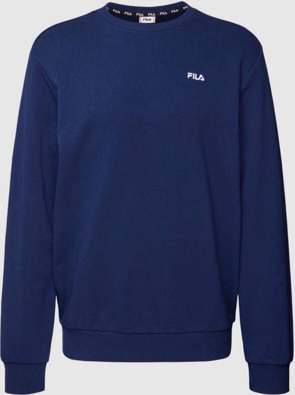 Fila Sweatshirt met labelstitching model 'BRUSTEM CREW'