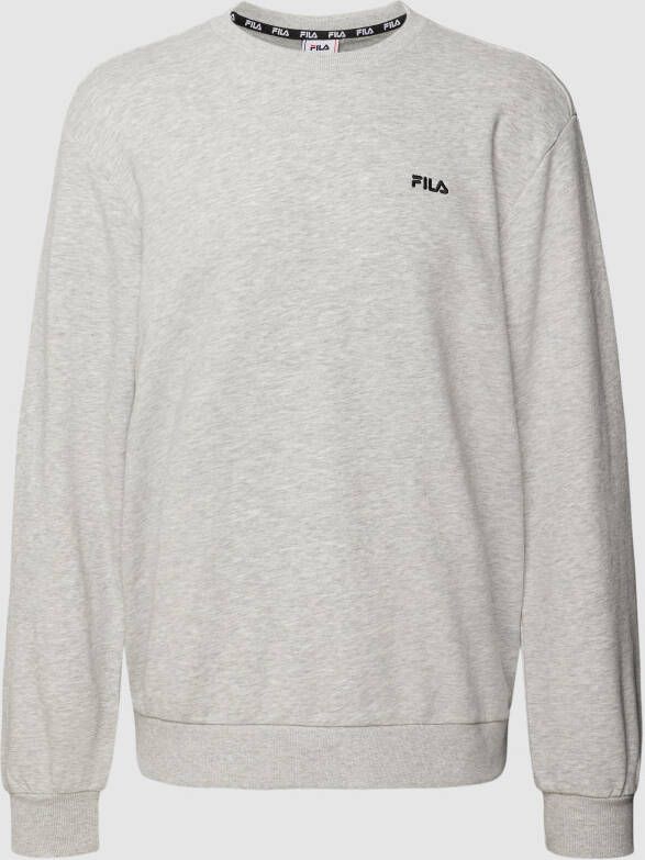Fila Sweatshirt met labelstitching model 'BRUSTEM CREW'