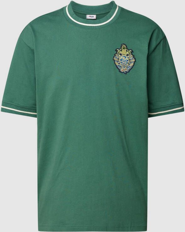 Fila T-shirt van zuiver katoen met logopatch model 'THOMM'