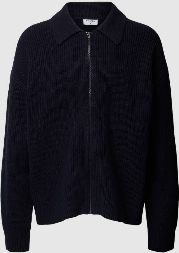 Filippa K Cardigan met platte kraag model 'collar'