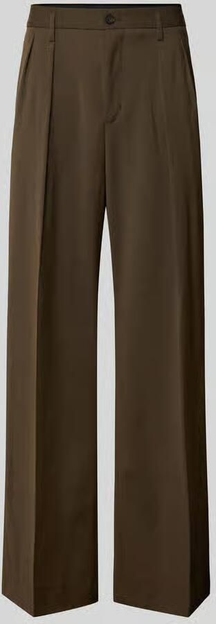 Filippa K High waist bandplooibroek van wol met persplooien