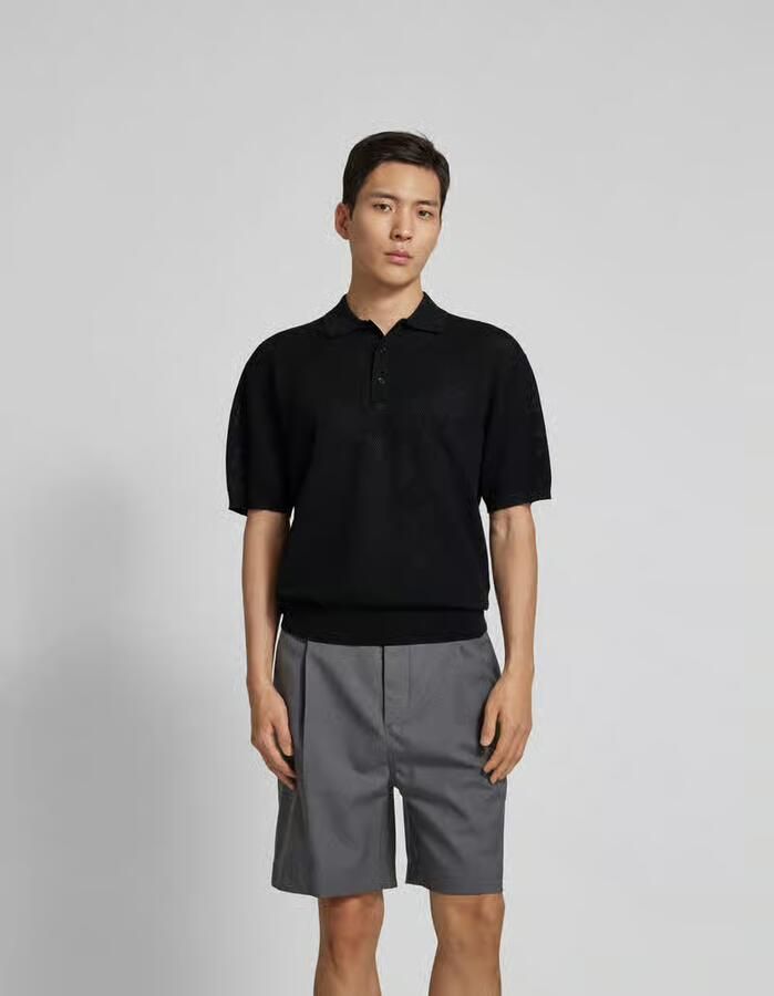 Filippa K Poloshirt met ajourwerk - Foto 2