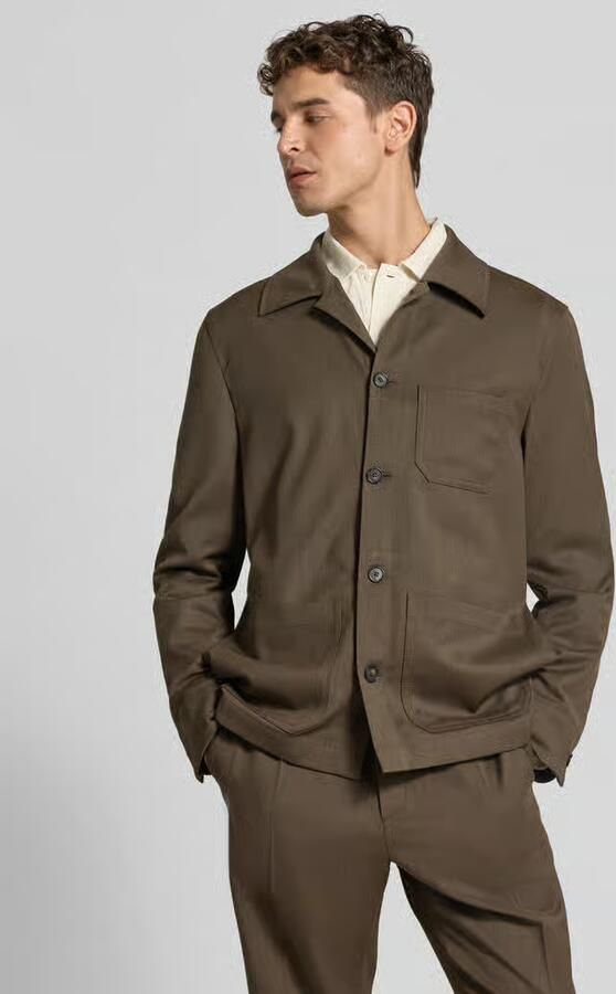Filippa K Regular fit overhemdjack met wol - Foto 3