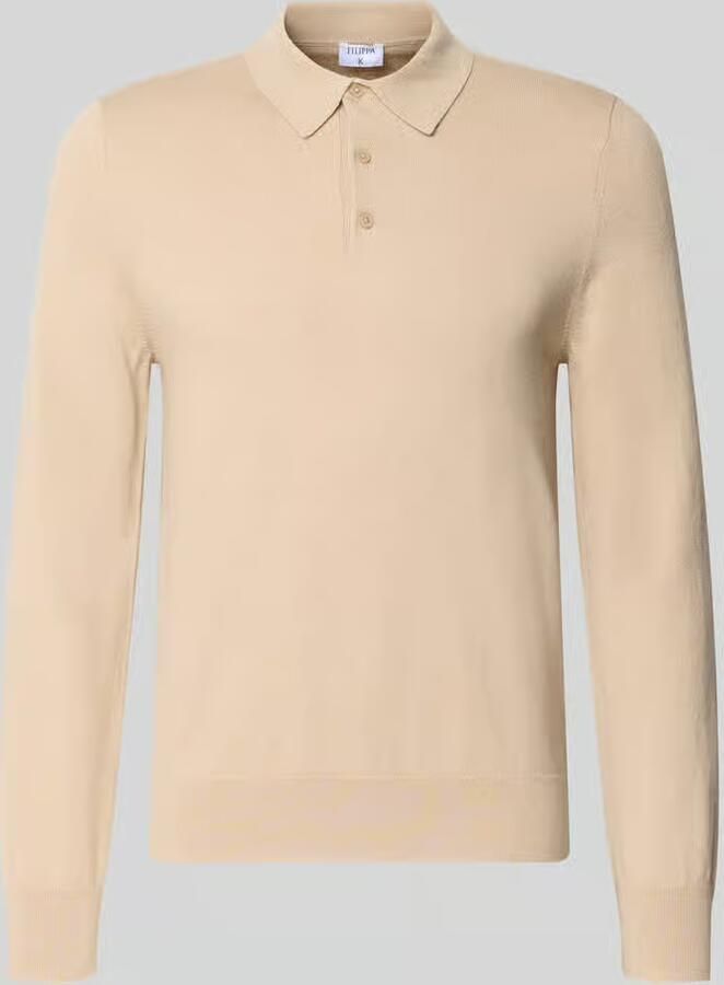 Filippa K Regular fit poloshirt van wolmix