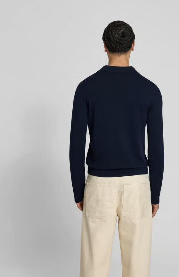 Filippa K Slim fit poloshirt van wolmix - Foto 3