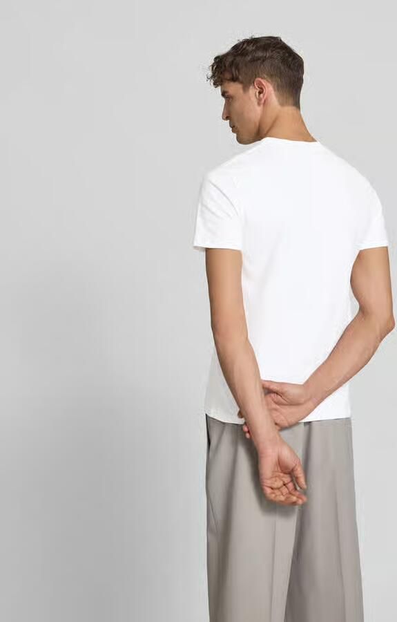 Filippa K Slim fit t-shirt van katoenmix - Foto 2