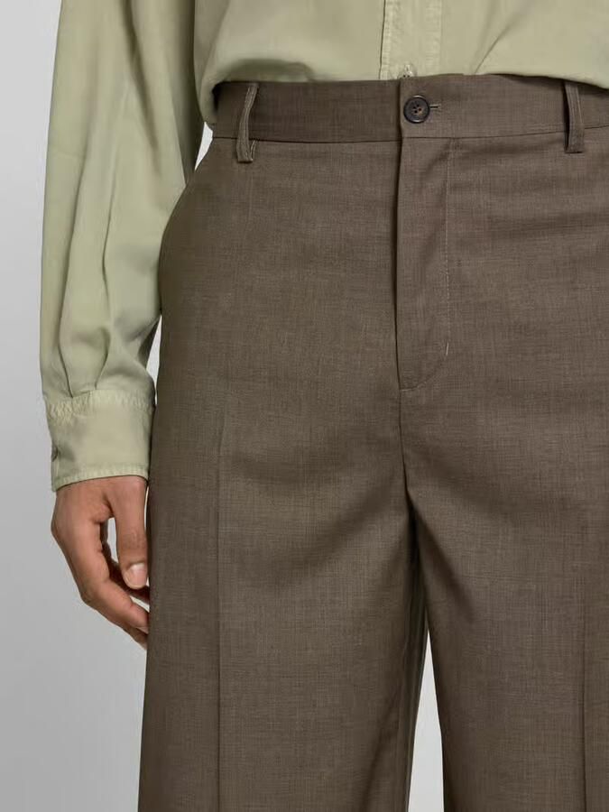 Filippa K wide fit stoffen broek van wolmix