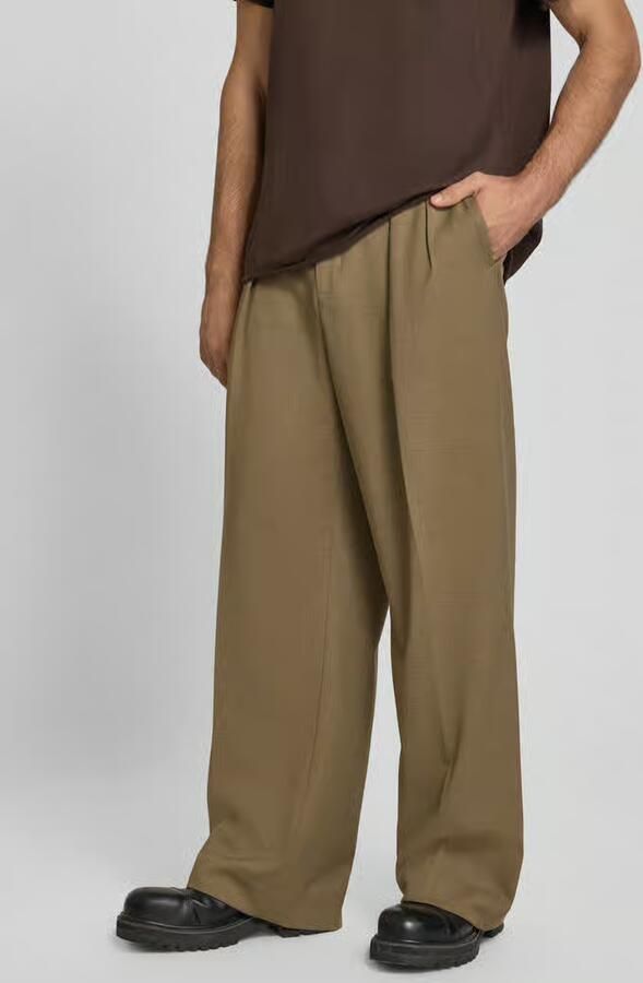 Filippa K wide fit stoffen broek van wolmix - Foto 3