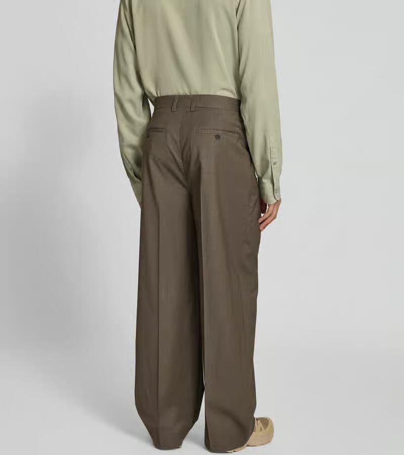 Filippa K wide fit stoffen broek van wolmix - Foto 2