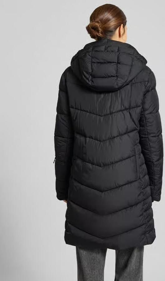 Fire + Ice Gewatteerde lange jas met tweewegsritssluiting model 'AENNY3'