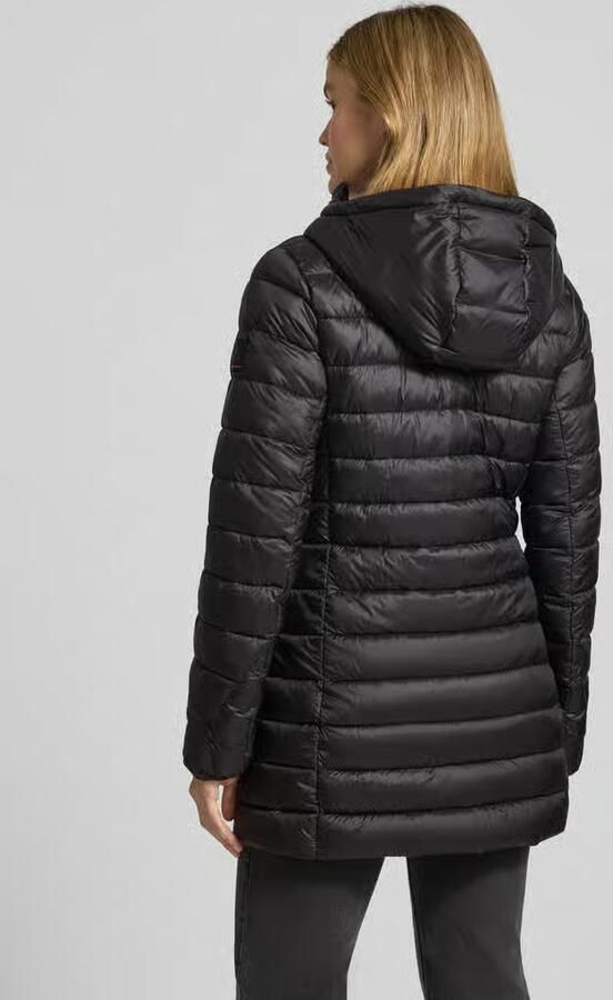 Fire + Ice Gewatteerde lange jas met tweewegsritssluiting model 'ENNA'