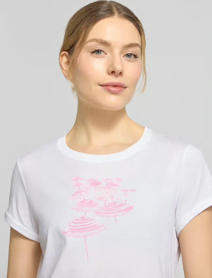 Fire + Ice T-shirt met labelprint Model 'DEBRA4'