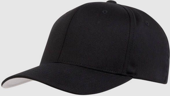 Flexfit Wooly Combed unisex Caps zwart Maat YOUTH Accessoires