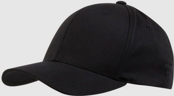 Flexfit Wooly Combed unisex Caps zwart Maat YOUTH Accessoires