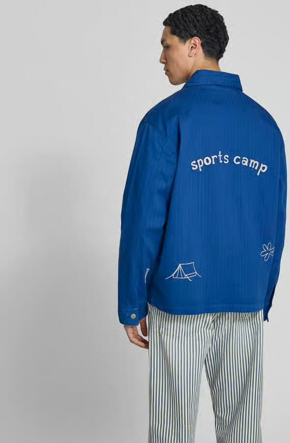 Forét Overhemdjack met motiefstitching
