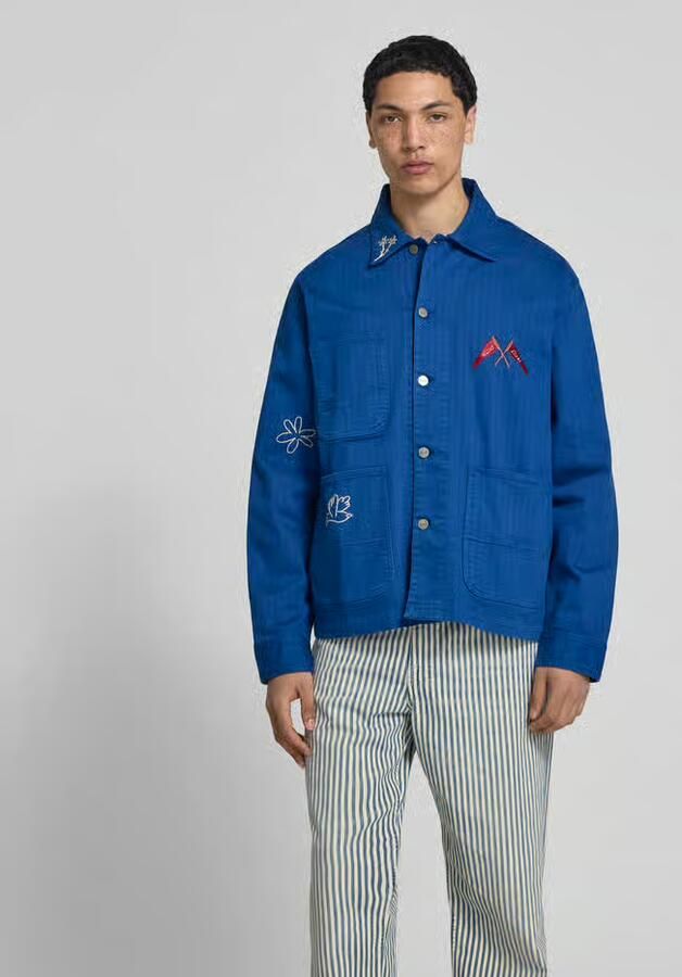 Forét Overhemdjack met motiefstitching - Foto 3